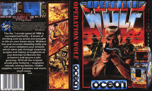 Operation Wolf box art for ZX Spectrum